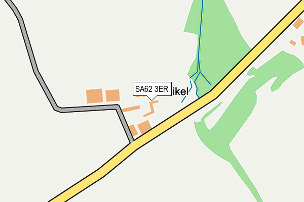 SA62 3ER map - OS OpenMap – Local (Ordnance Survey)