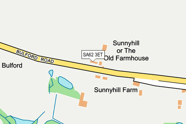 SA62 3ET map - OS OpenMap – Local (Ordnance Survey)