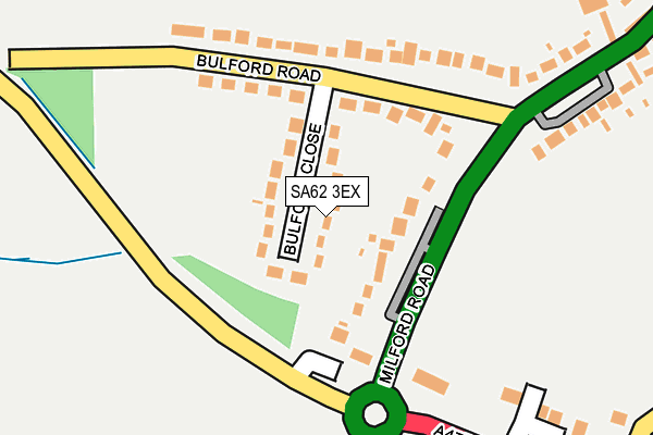 SA62 3EX map - OS OpenMap – Local (Ordnance Survey)
