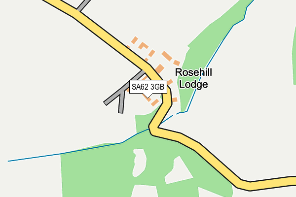 SA62 3GB map - OS OpenMap – Local (Ordnance Survey)