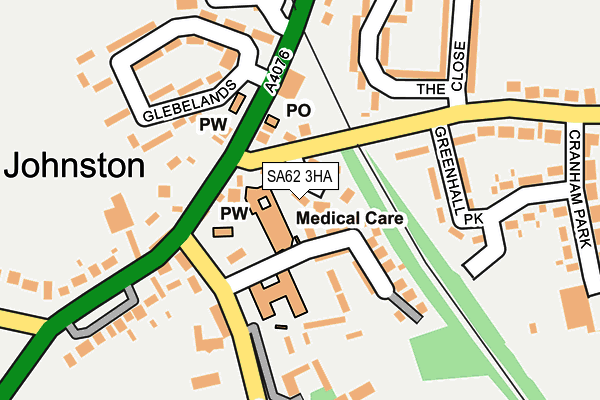 SA62 3HA map - OS OpenMap – Local (Ordnance Survey)