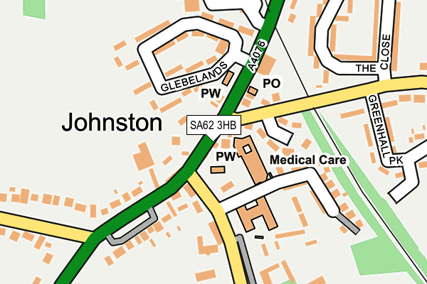 SA62 3HB map - OS OpenMap – Local (Ordnance Survey)