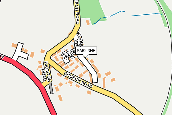 SA62 3HF map - OS OpenMap – Local (Ordnance Survey)