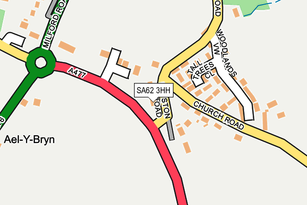 SA62 3HH map - OS OpenMap – Local (Ordnance Survey)