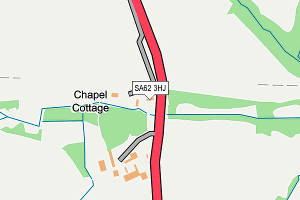 SA62 3HJ map - OS OpenMap – Local (Ordnance Survey)