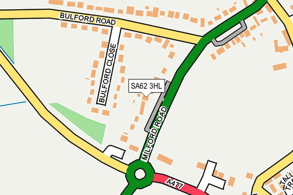 SA62 3HL map - OS OpenMap – Local (Ordnance Survey)
