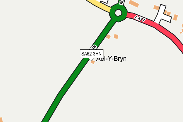 SA62 3HN map - OS OpenMap – Local (Ordnance Survey)