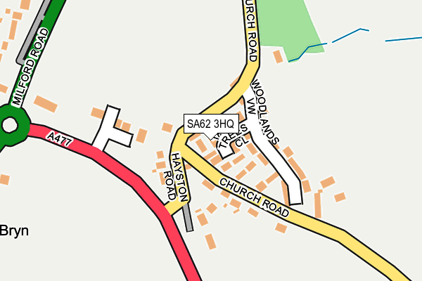 SA62 3HQ map - OS OpenMap – Local (Ordnance Survey)