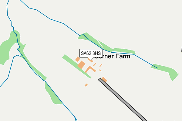 SA62 3HS map - OS OpenMap – Local (Ordnance Survey)