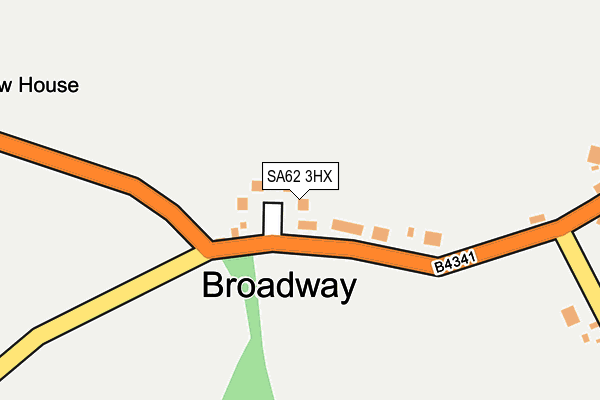 SA62 3HX map - OS OpenMap – Local (Ordnance Survey)