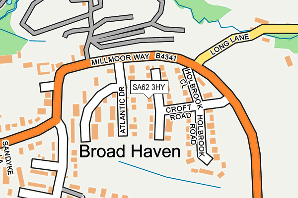 SA62 3HY map - OS OpenMap – Local (Ordnance Survey)