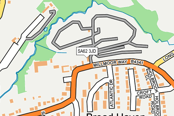 SA62 3JD map - OS OpenMap – Local (Ordnance Survey)