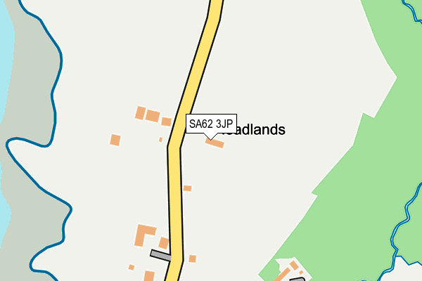 SA62 3JP map - OS OpenMap – Local (Ordnance Survey)