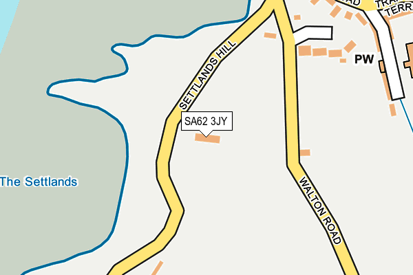 SA62 3JY map - OS OpenMap – Local (Ordnance Survey)