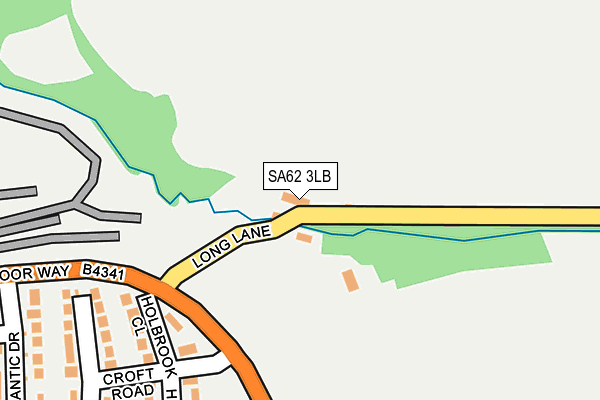 SA62 3LB map - OS OpenMap – Local (Ordnance Survey)