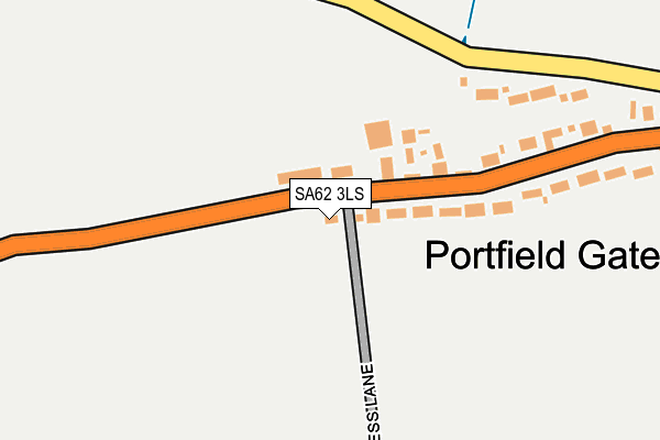 SA62 3LS map - OS OpenMap – Local (Ordnance Survey)