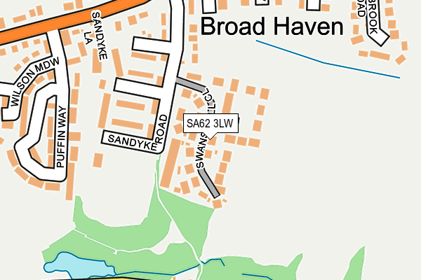 SA62 3LW map - OS OpenMap – Local (Ordnance Survey)