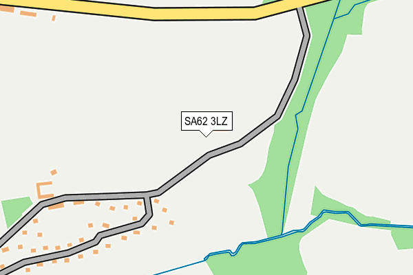 SA62 3LZ map - OS OpenMap – Local (Ordnance Survey)