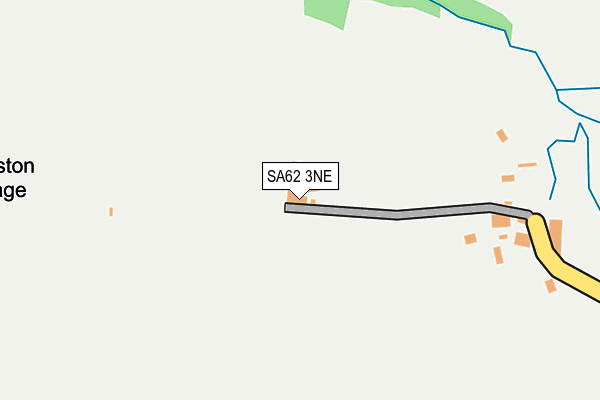 SA62 3NE map - OS OpenMap – Local (Ordnance Survey)