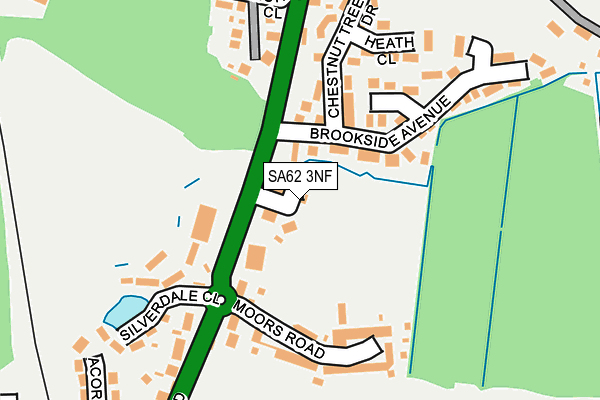 SA62 3NF map - OS OpenMap – Local (Ordnance Survey)