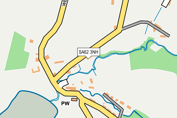 SA62 3NH map - OS OpenMap – Local (Ordnance Survey)