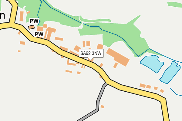 SA62 3NW map - OS OpenMap – Local (Ordnance Survey)
