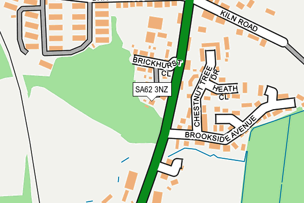 SA62 3NZ map - OS OpenMap – Local (Ordnance Survey)