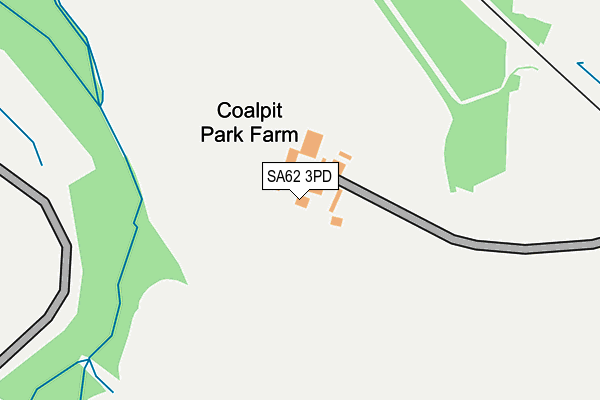 SA62 3PD map - OS OpenMap – Local (Ordnance Survey)