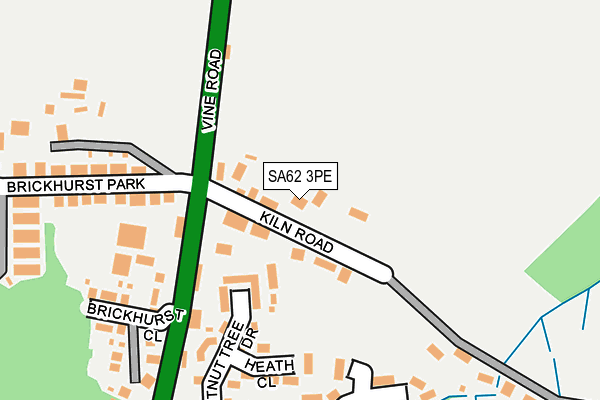 SA62 3PE map - OS OpenMap – Local (Ordnance Survey)