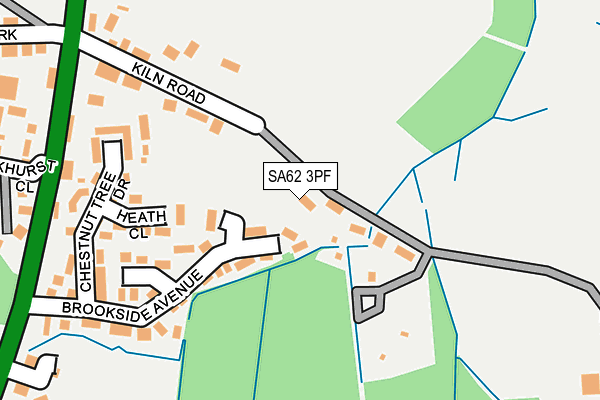 SA62 3PF map - OS OpenMap – Local (Ordnance Survey)