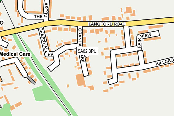SA62 3PU map - OS OpenMap – Local (Ordnance Survey)