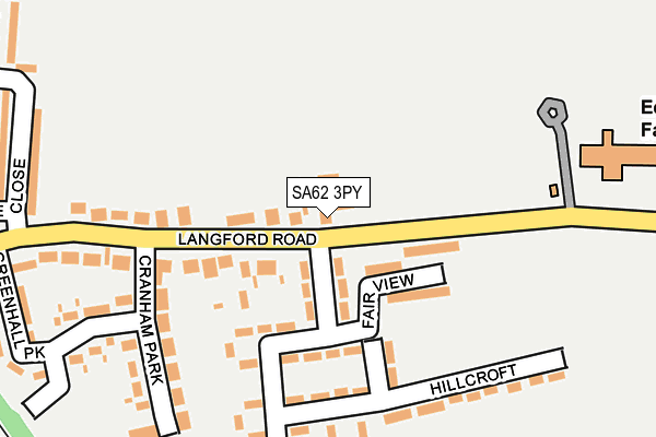 SA62 3PY map - OS OpenMap – Local (Ordnance Survey)