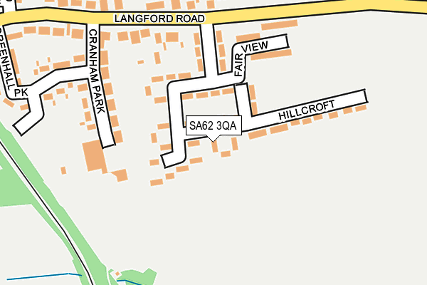 SA62 3QA map - OS OpenMap – Local (Ordnance Survey)