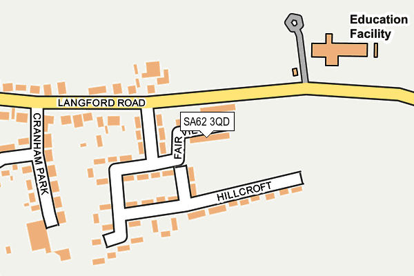 SA62 3QD map - OS OpenMap – Local (Ordnance Survey)