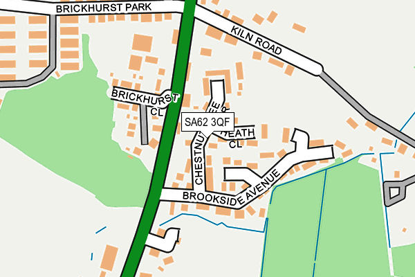 SA62 3QF map - OS OpenMap – Local (Ordnance Survey)