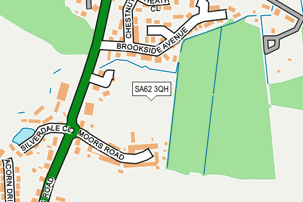 SA62 3QH map - OS OpenMap – Local (Ordnance Survey)