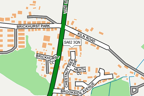 SA62 3QN map - OS OpenMap – Local (Ordnance Survey)