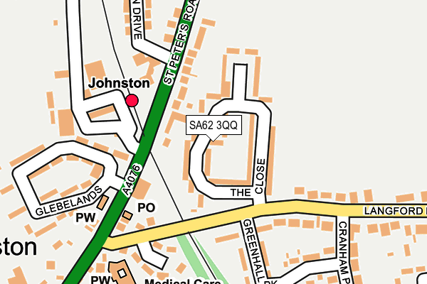 SA62 3QQ map - OS OpenMap – Local (Ordnance Survey)