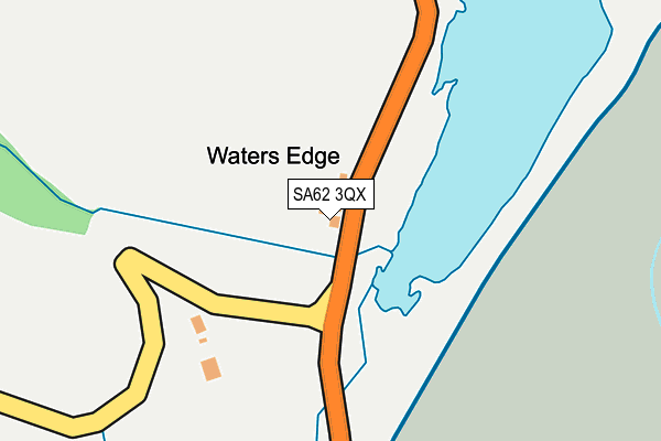 SA62 3QX map - OS OpenMap – Local (Ordnance Survey)