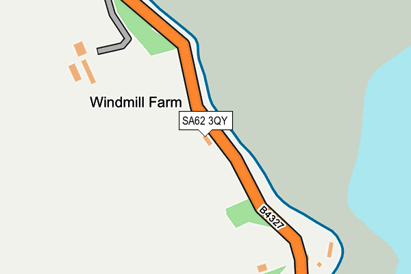 SA62 3QY map - OS OpenMap – Local (Ordnance Survey)