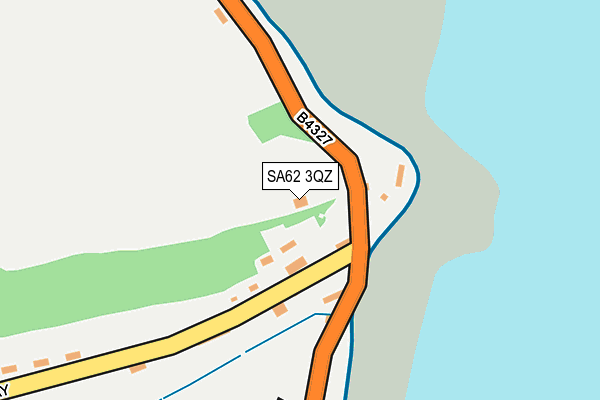 SA62 3QZ map - OS OpenMap – Local (Ordnance Survey)