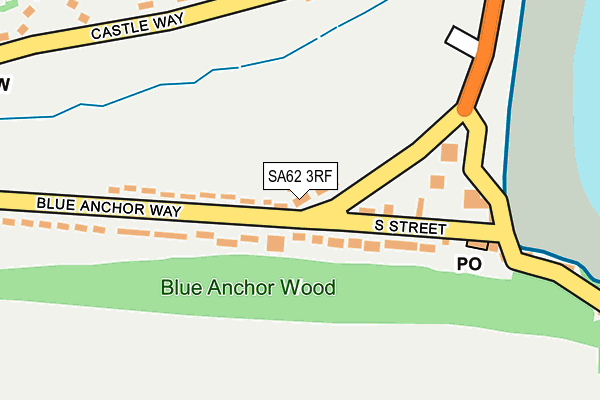 SA62 3RF map - OS OpenMap – Local (Ordnance Survey)