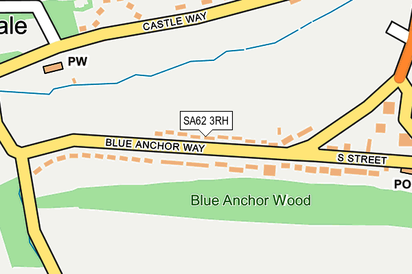 SA62 3RH map - OS OpenMap – Local (Ordnance Survey)