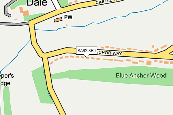 SA62 3RJ map - OS OpenMap – Local (Ordnance Survey)