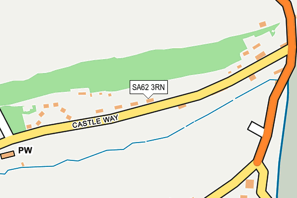 SA62 3RN map - OS OpenMap – Local (Ordnance Survey)