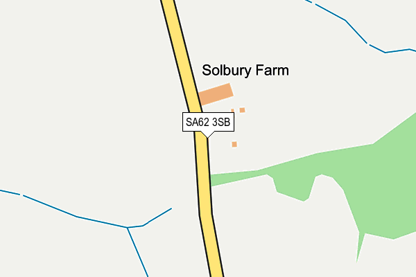 SA62 3SB map - OS OpenMap – Local (Ordnance Survey)