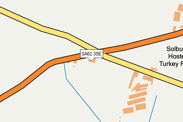 SA62 3SE map - OS OpenMap – Local (Ordnance Survey)