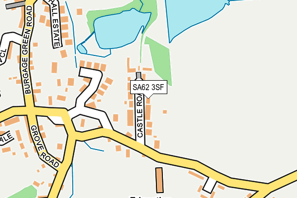SA62 3SF map - OS OpenMap – Local (Ordnance Survey)