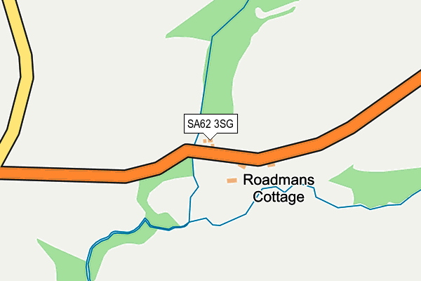 SA62 3SG map - OS OpenMap – Local (Ordnance Survey)