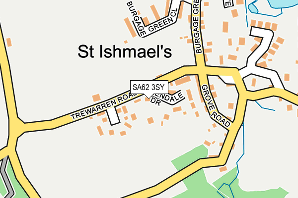 SA62 3SY map - OS OpenMap – Local (Ordnance Survey)